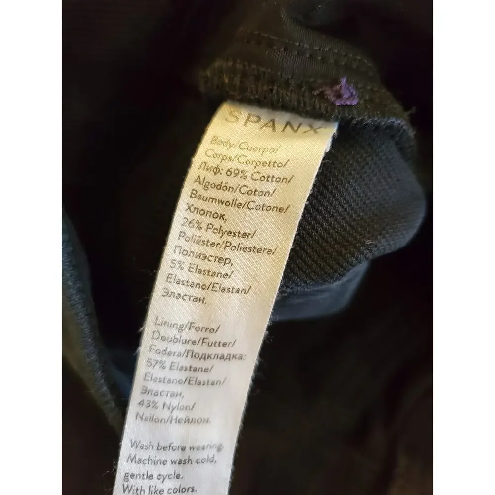 Spanx black leggings‎ Medium pull on
